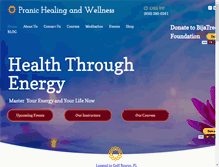 Tablet Screenshot of pranichealingandwellness.com